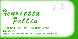 henrietta pellis business card